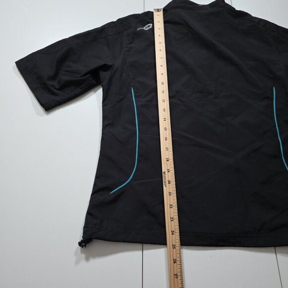 Second Skin Active Shirt Womens M Black Hydrashield Cycling Running SS Full Zip - Picture 6 of 14